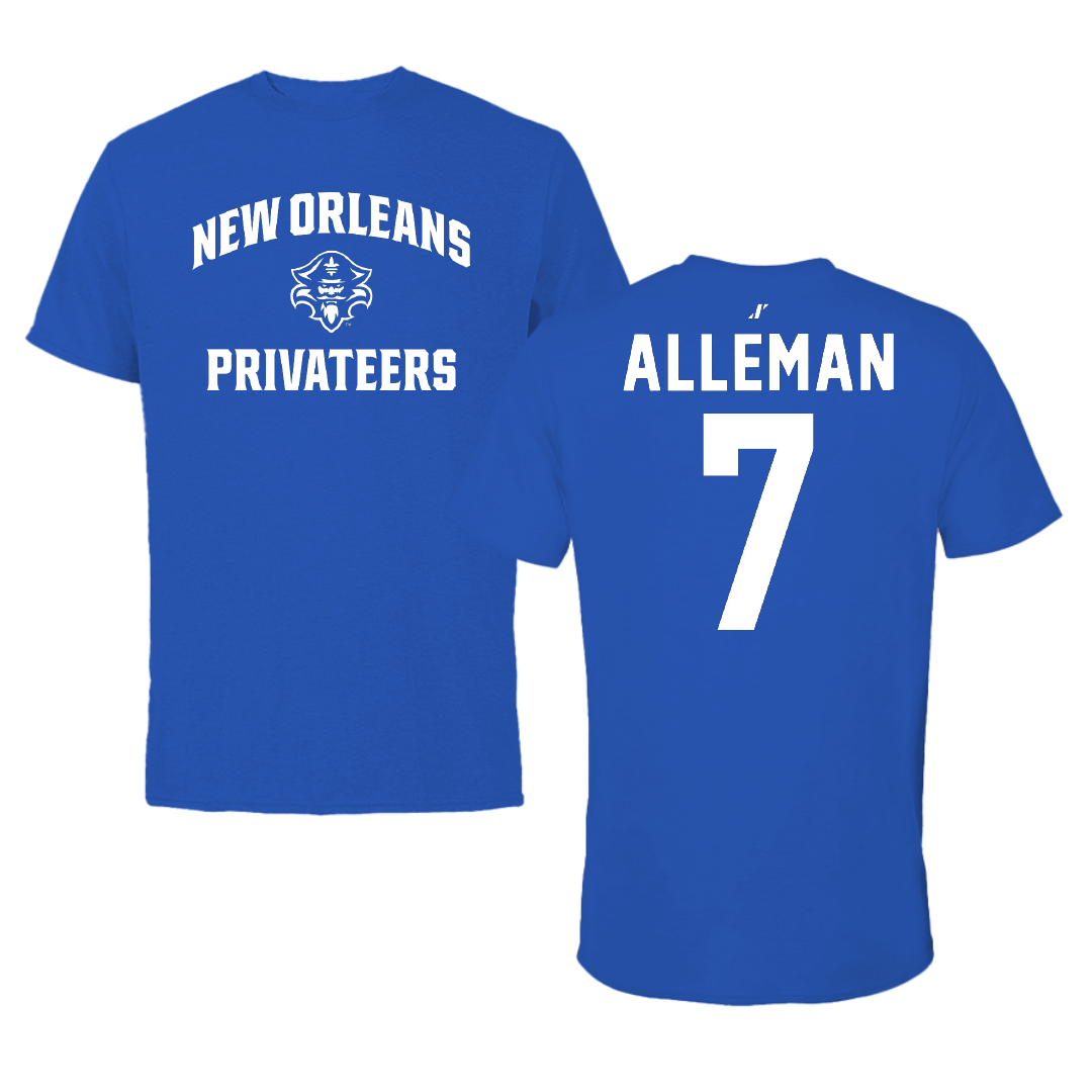 University of New Orleans Volleyball Blue General Performance Tee - #7 Lani Alleman