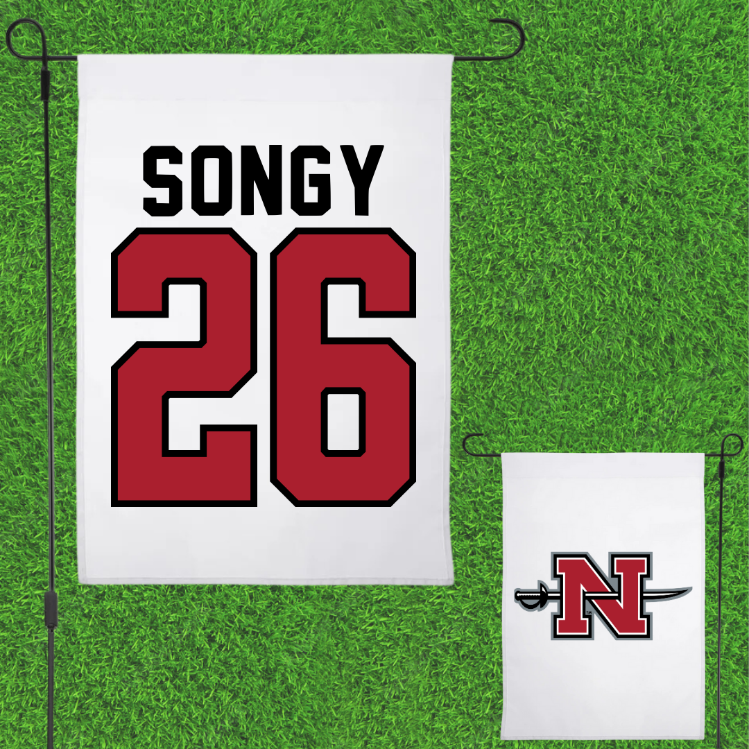 Nicholls State University Softball White Garden Flag - #26 Brynne Songy