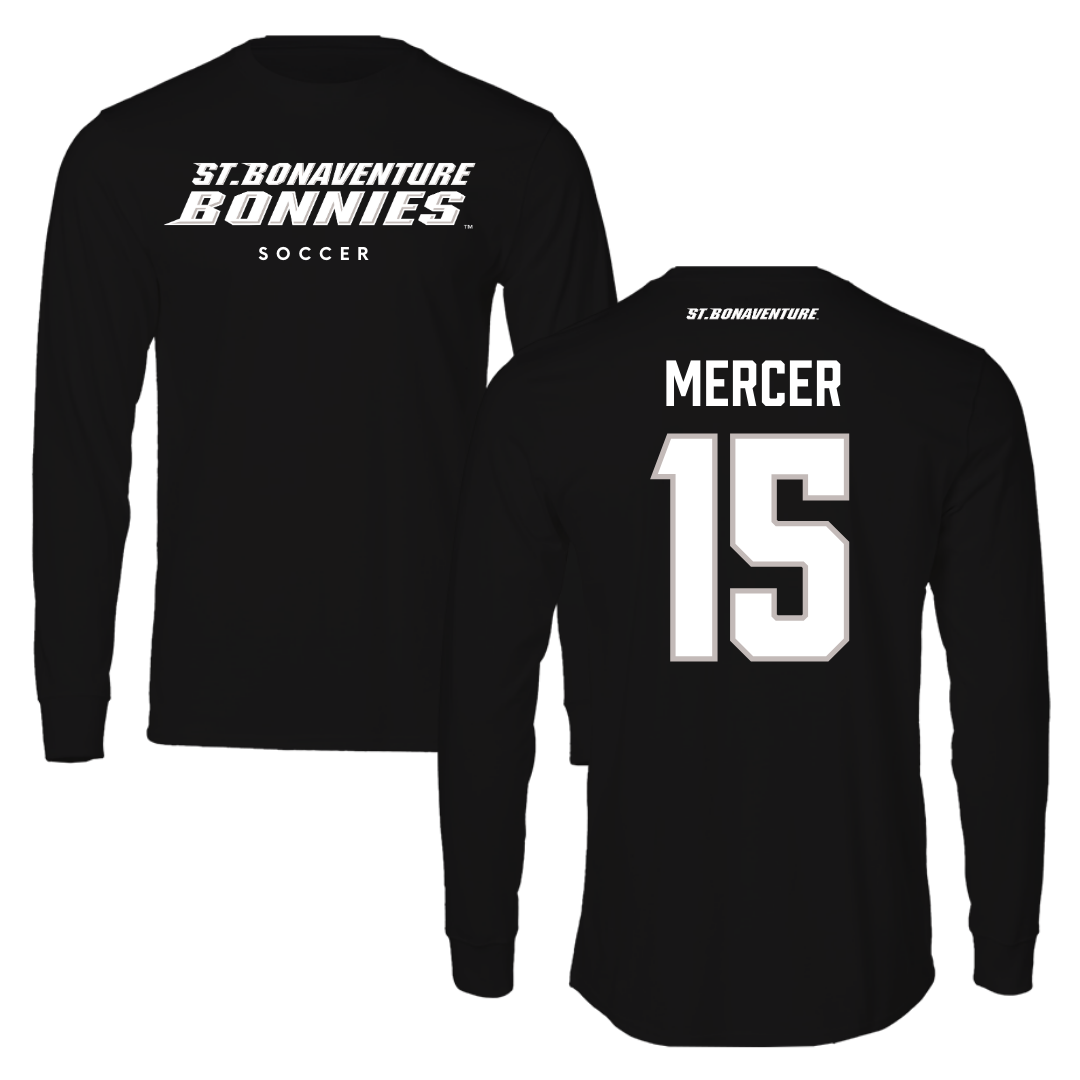 St. Bonaventure University Soccer Black Long Sleeve - #15 Dean Mercer