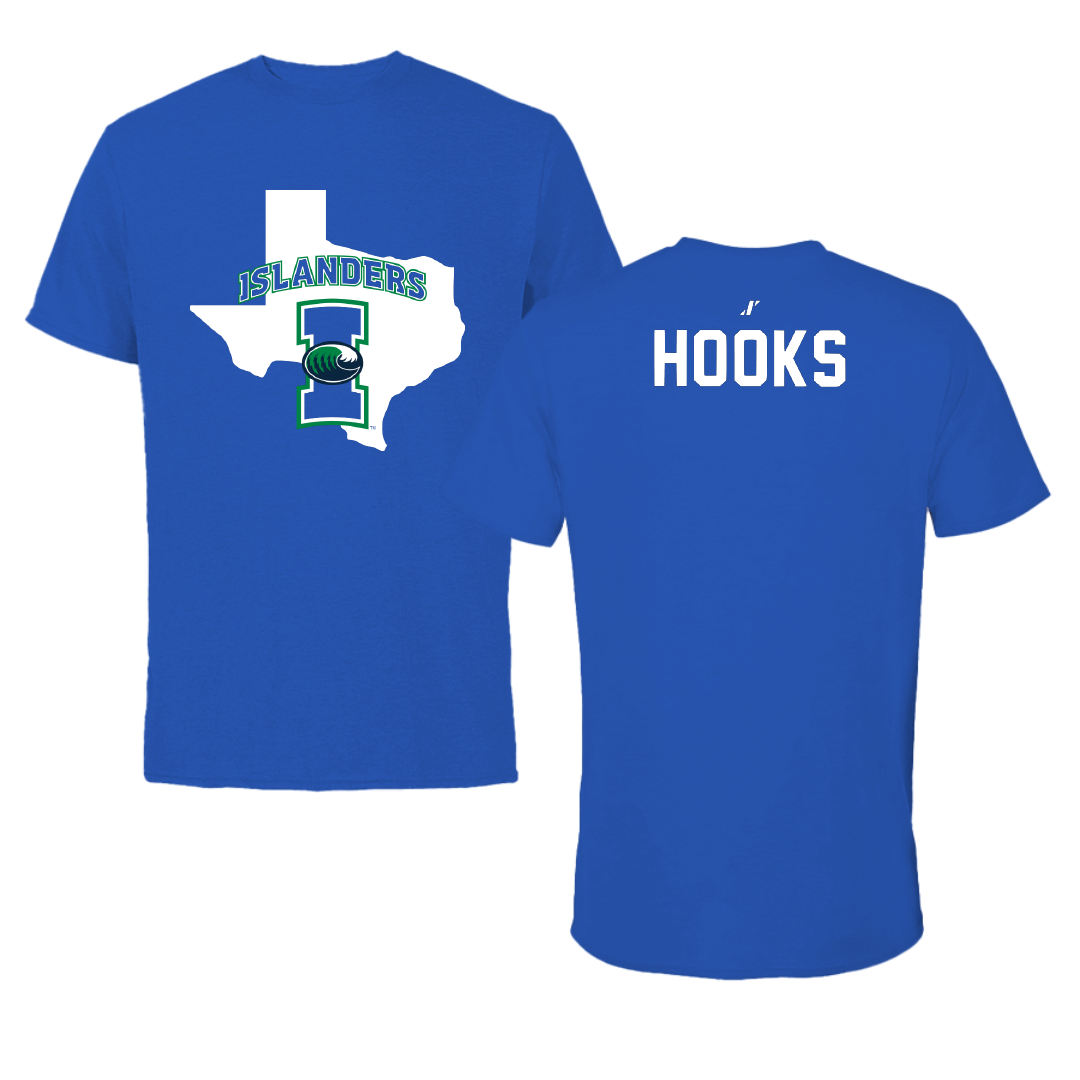 Texas A&M University-Corpus Christi TF and XC Blue State Performance Tee - Damacio Hooks