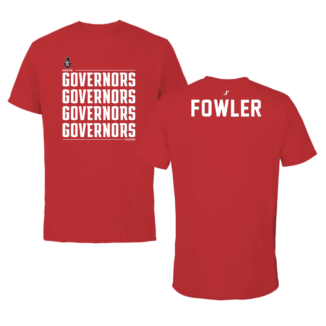 Austin Peay State University TF and XC Red General Tee - Jackson Fowler