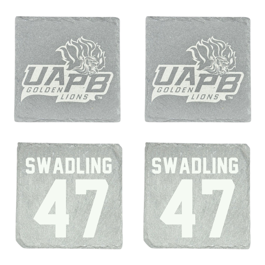 University of Arkansas-Pine Bluff Football Stone Coaster (4 Pack)  - #47 Andrew Swadling