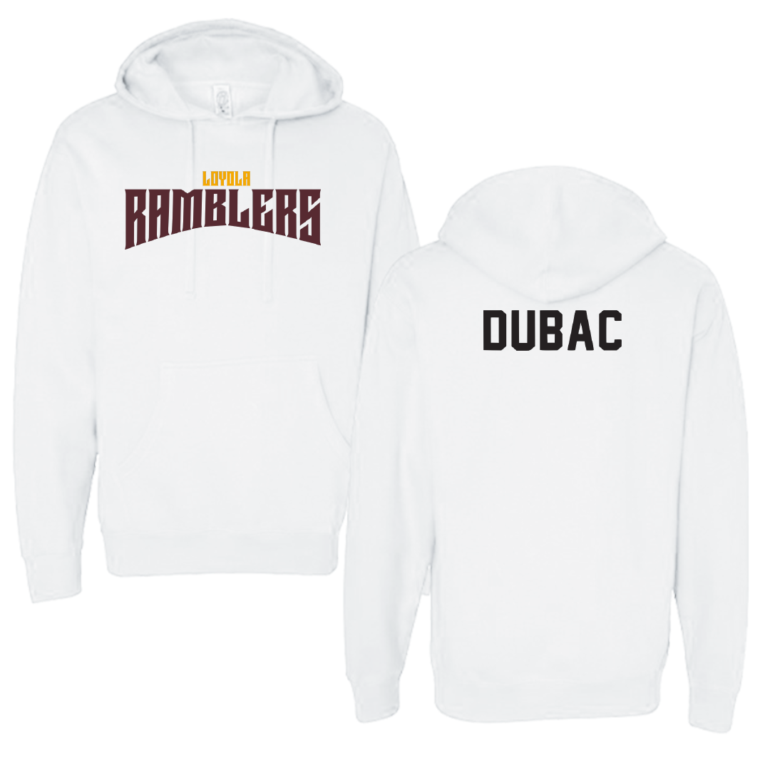 Loyola University-Chicago TF and XC White Classic Hoodie - Mia Dubac