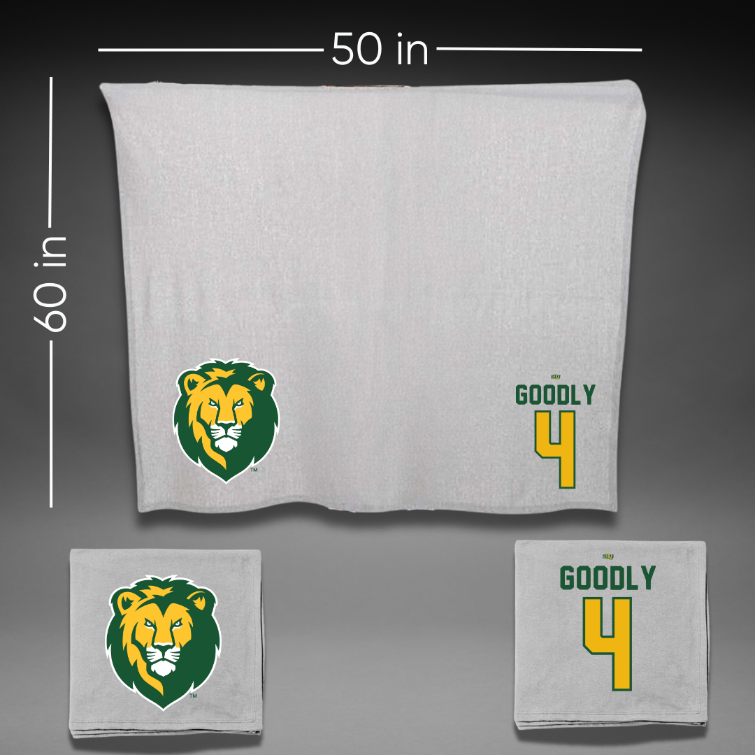 Southeastern Louisiana University Football Gray Blanket - #4 Ian Goodly