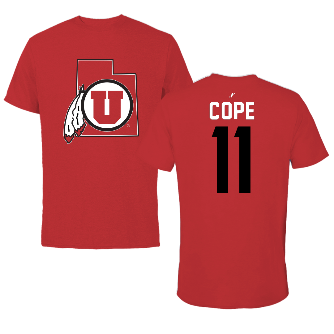 University of Utah Football Red State Performance Tee - #11 Makai Cope