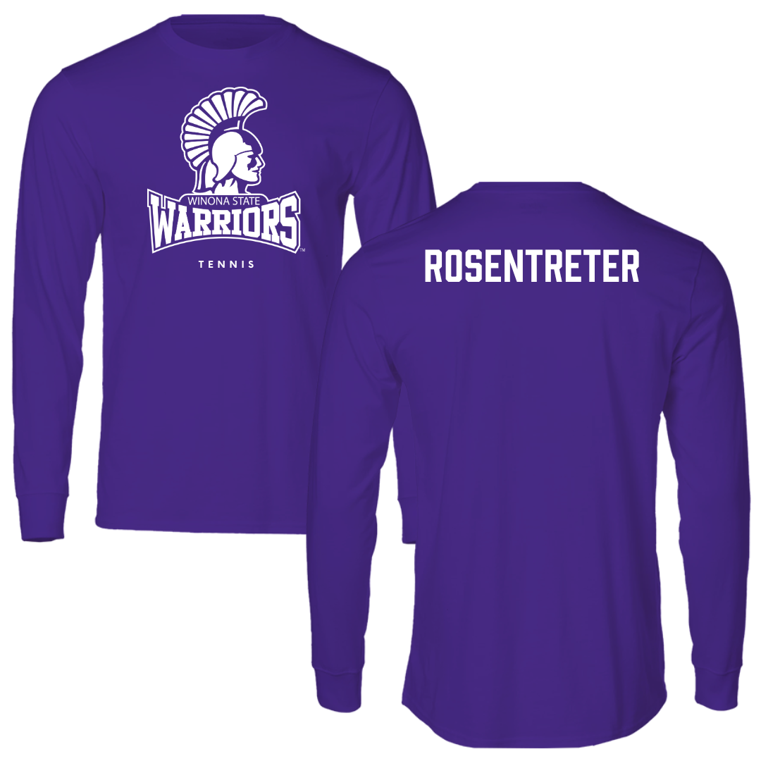 Winona State University Tennis Purple Performance Long Sleeve - Halle Rosentreter