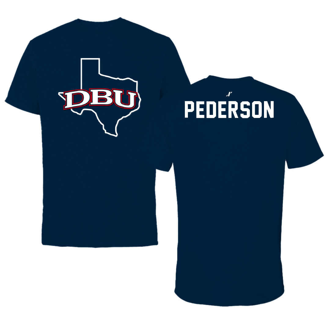 Dallas Baptist University TF and XC Navy State Performance Tee - Maddox Pederson