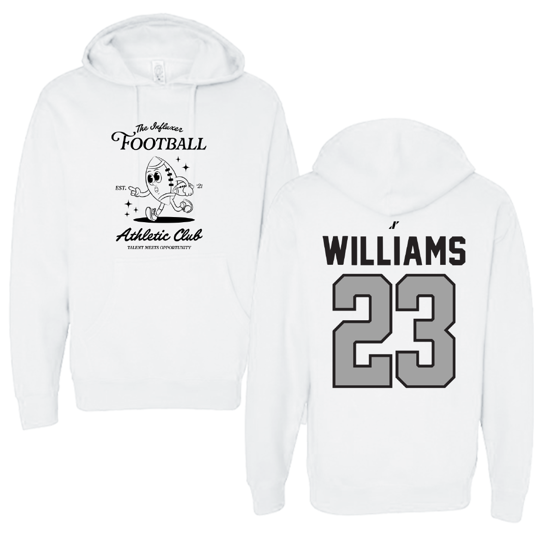 Football White Influxer Athletic Club Hoodie - #23 Art Williams