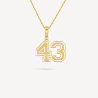 Gold Presidents Pendant and Chain - #43 Jack Mowrey