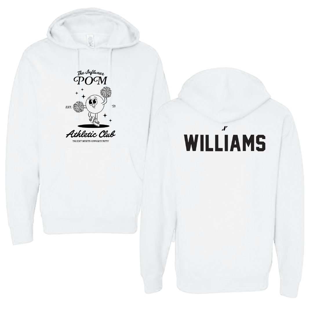 POM White Influxer Athletic Club Hoodie - Hillary Williams