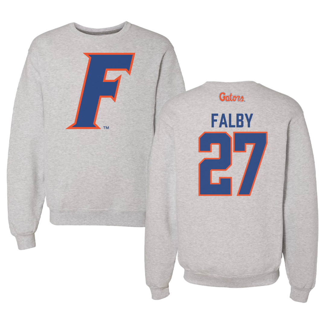 University of Florida Softball Gray Crewneck - #27 Kendra Falby