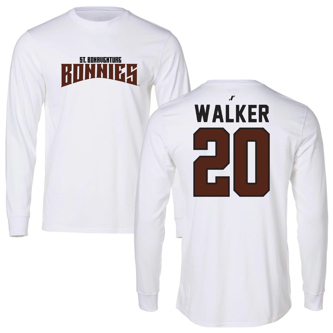 St. Bonaventure University Soccer White Classic Long Sleeve - #20 Hannah Walker