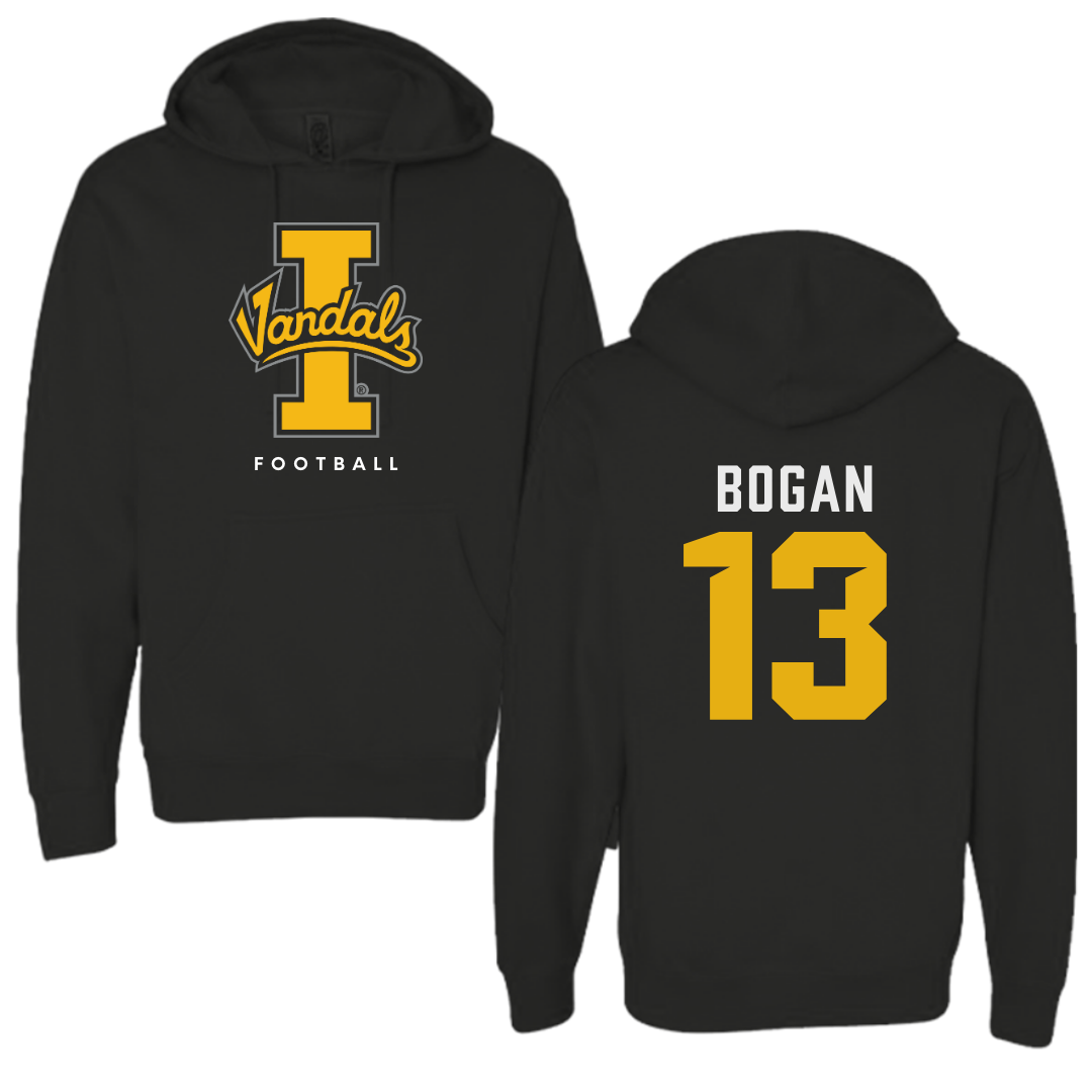 University of Idaho Football Black Vandals Hoodie - #13 Chance Bogan