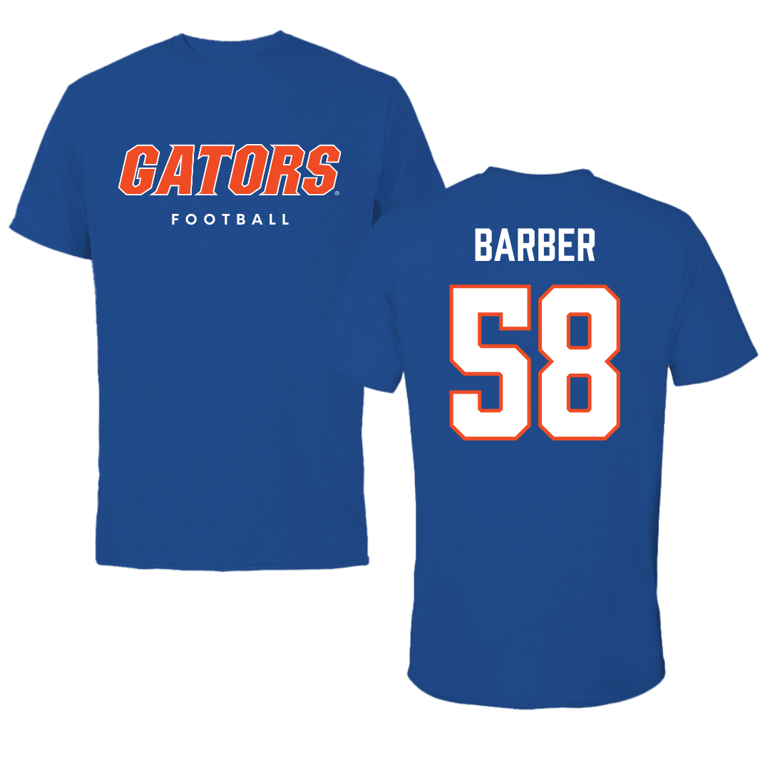 University of Florida Football True Royal Tee - #58 Austin Barber