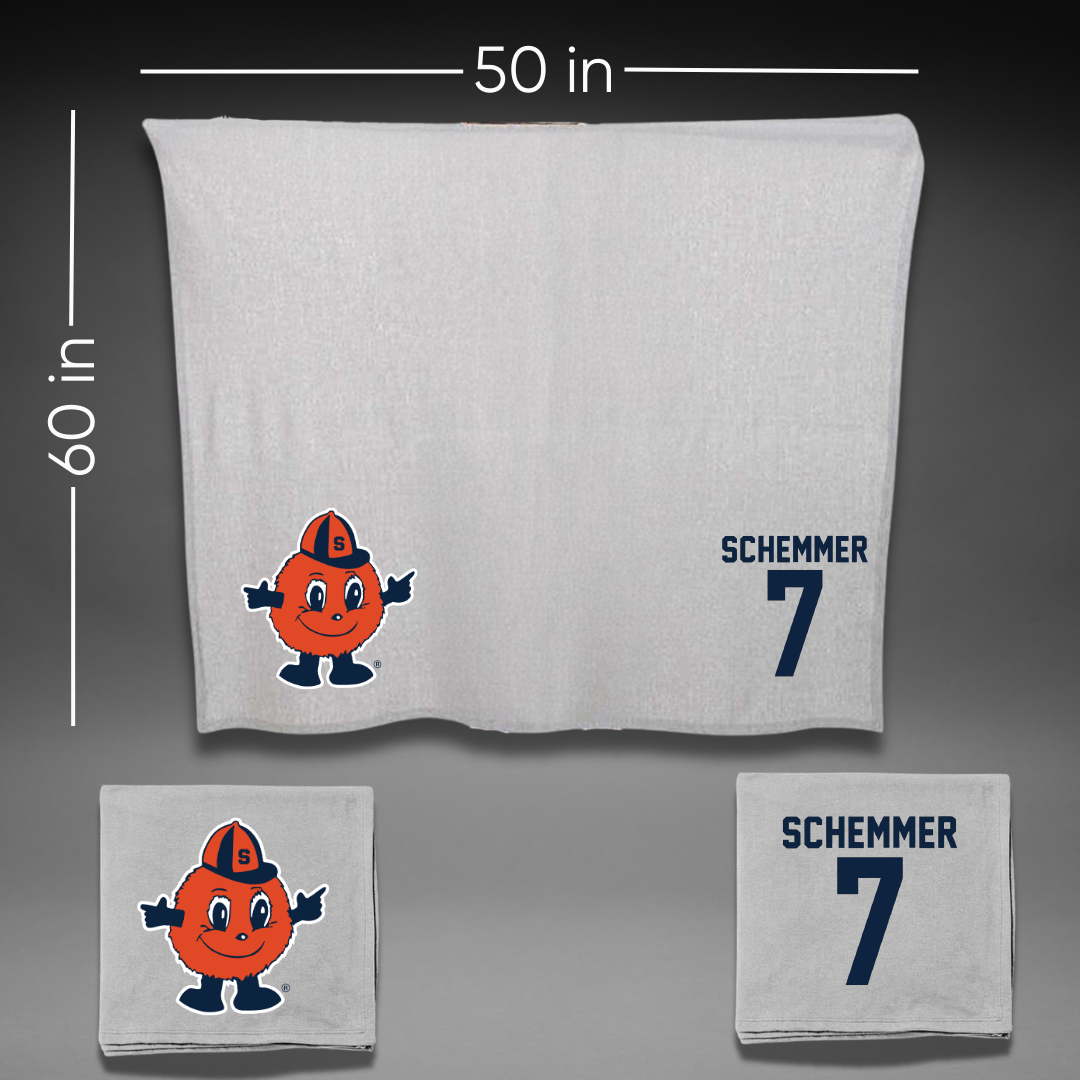 Syracuse University Softball Gray Blanket - #7 Peyton Schemmer