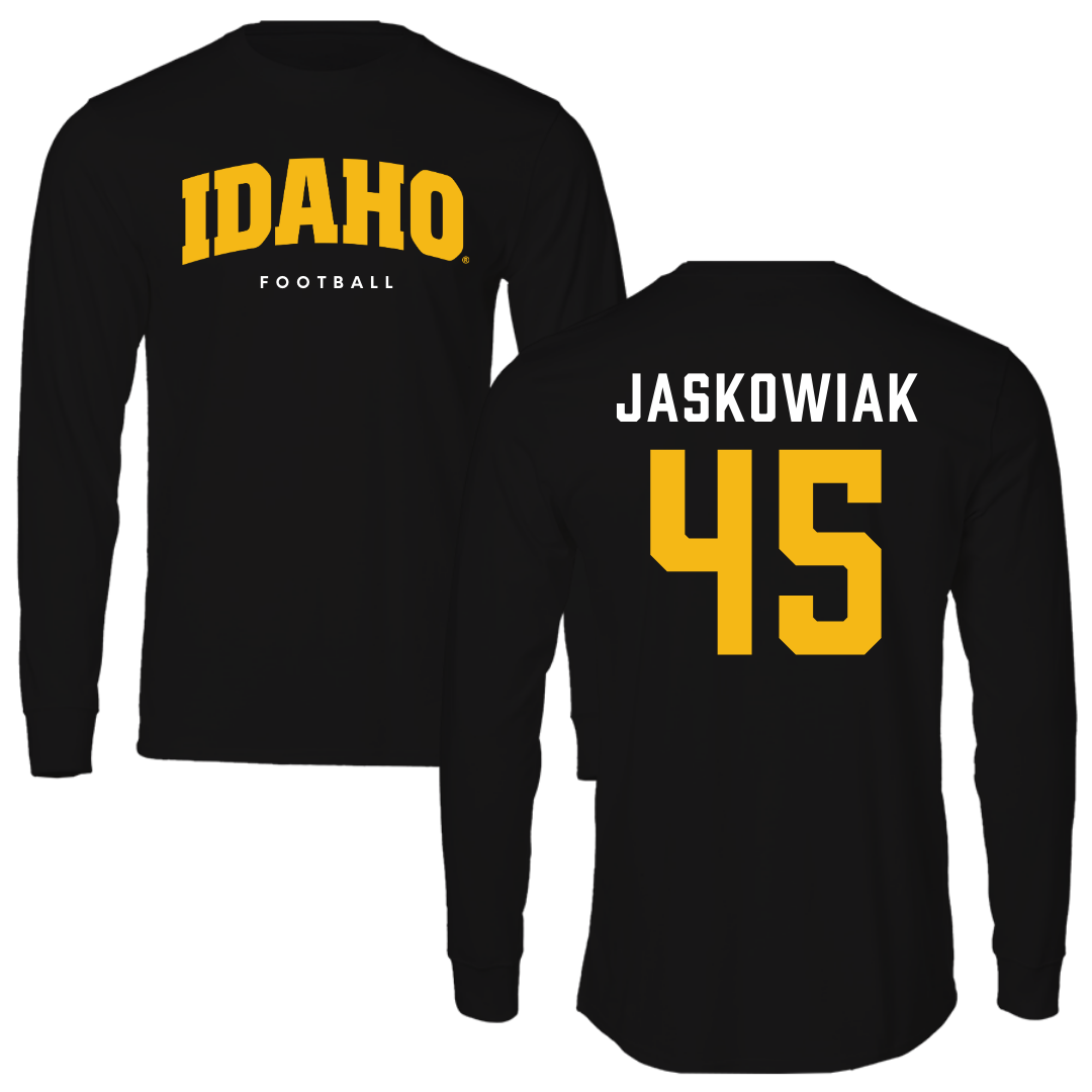 University of Idaho Football Black Long Sleeve - #45 Mitchel Jaskowiak