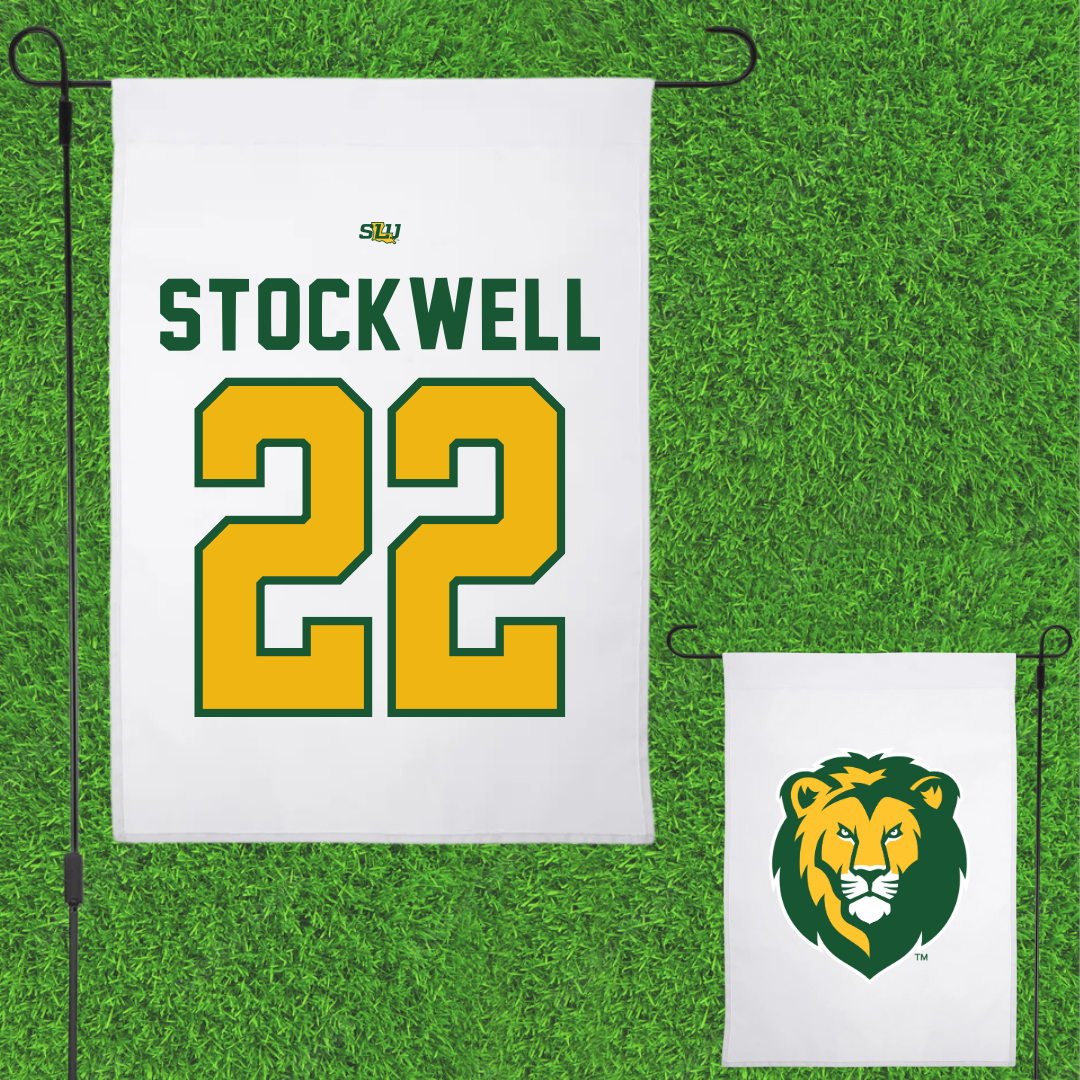 Southeastern Louisiana University Volleyball White Garden Flag - #22 Taylor Stockwell