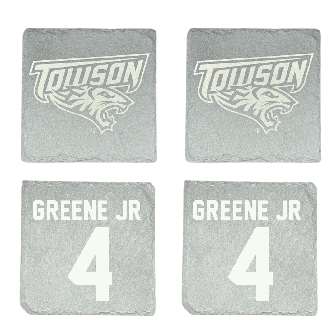 Towson University Football Stone Coaster (4 Pack)  - #4 Tyrell Greene Jr