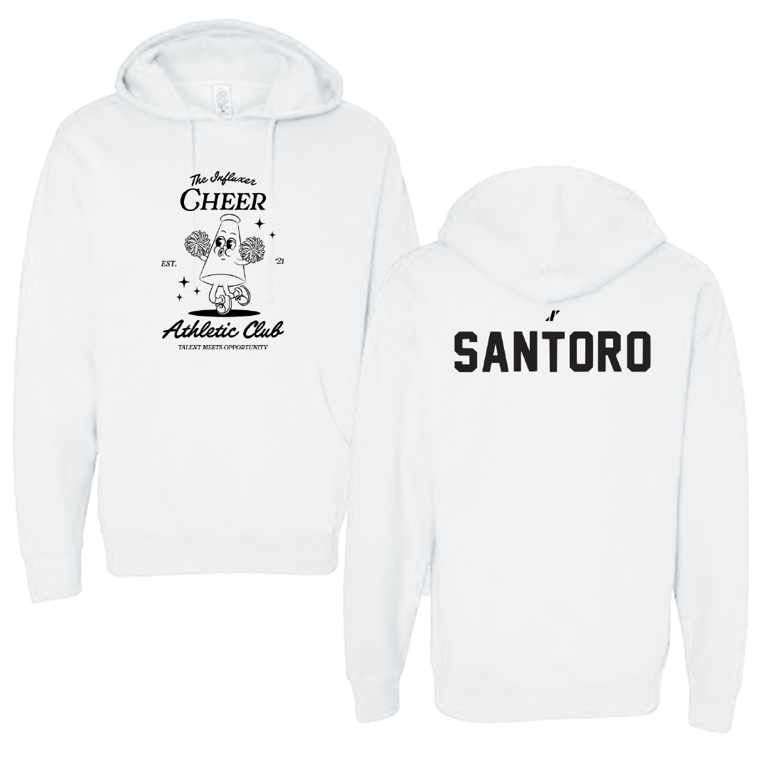 Cheer White Influxer Athletic Club Hoodie - Gianna Santoro