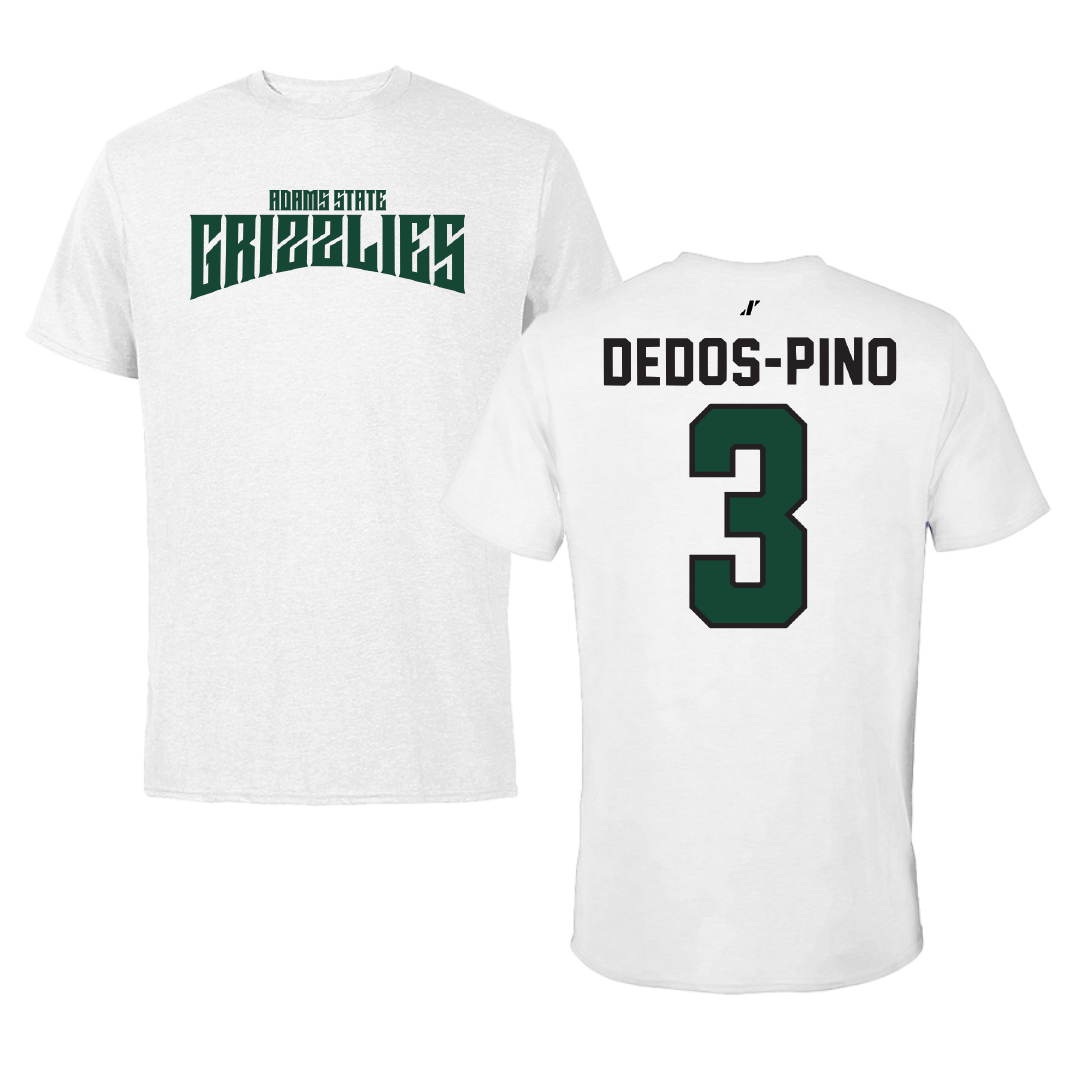 Adams State University Soccer White Classic Tee - #3 Yarelis Dedos-Pino