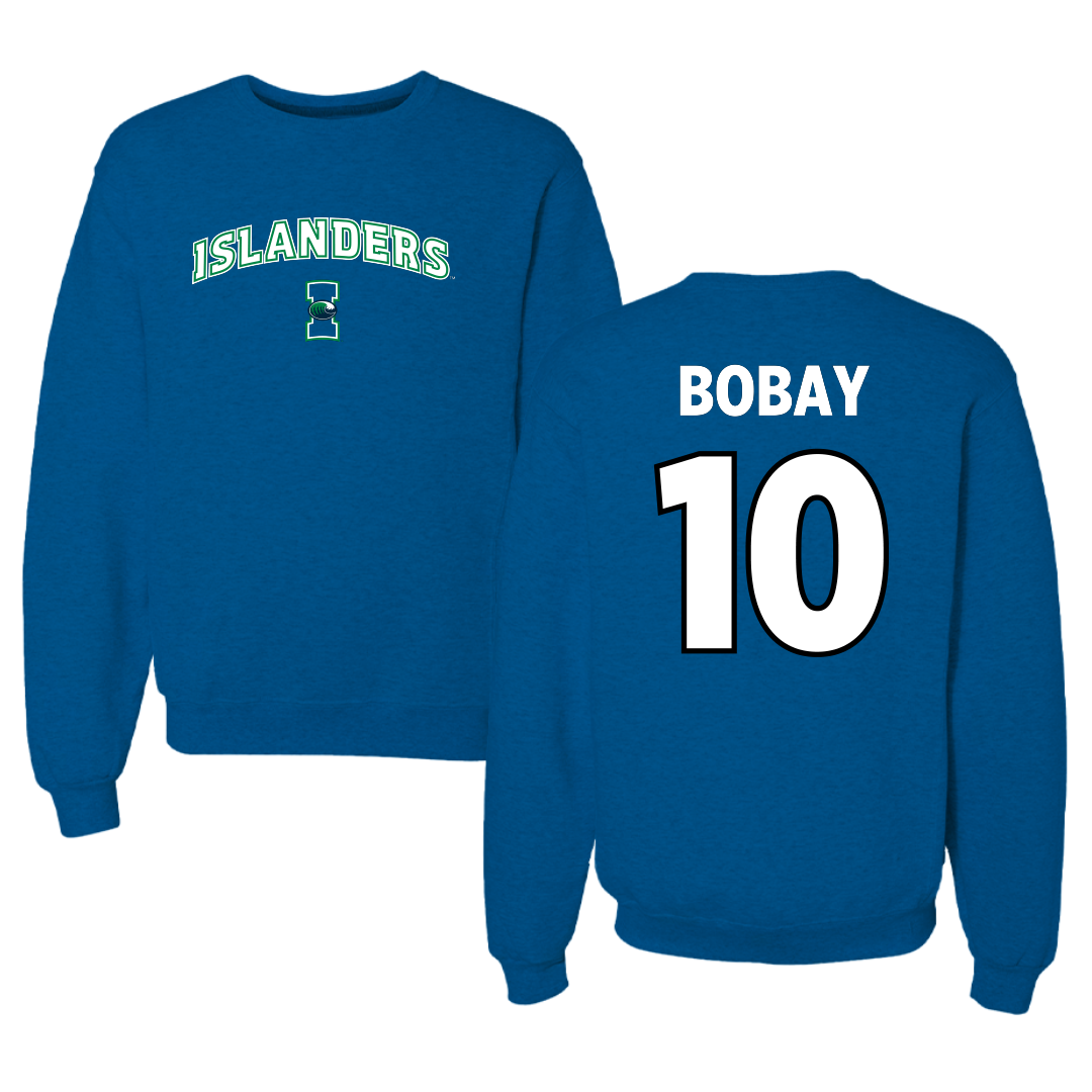 Texas A&M University-Corpus Christi Beach Volleyball Blue Crewneck - #10 Kristin Bobay