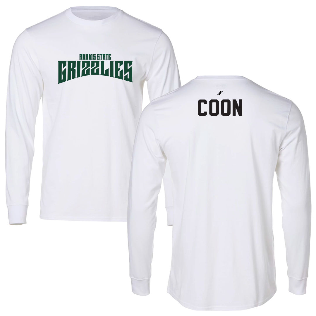 Adams State University Wrestling White Classic Performance Long Sleeve - Josh Coon