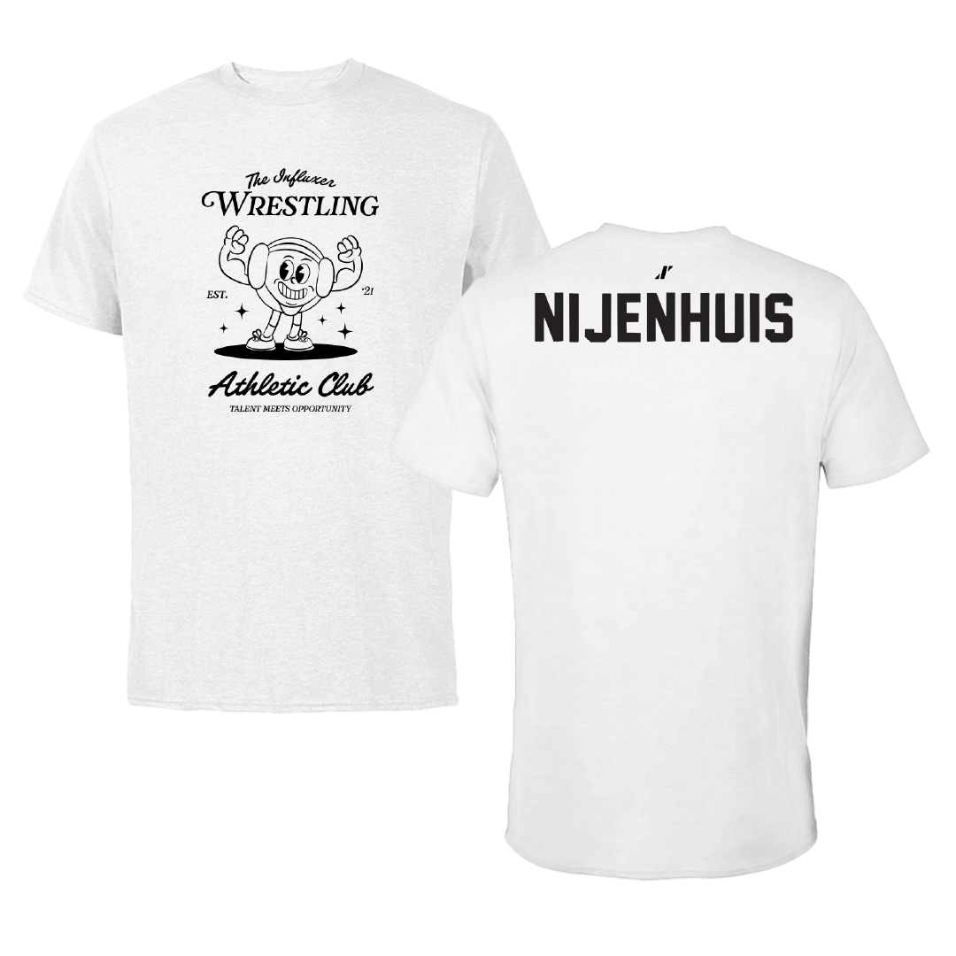 Wrestling White Influxer Athletic Club Tee - Gerrit Nijenhuis