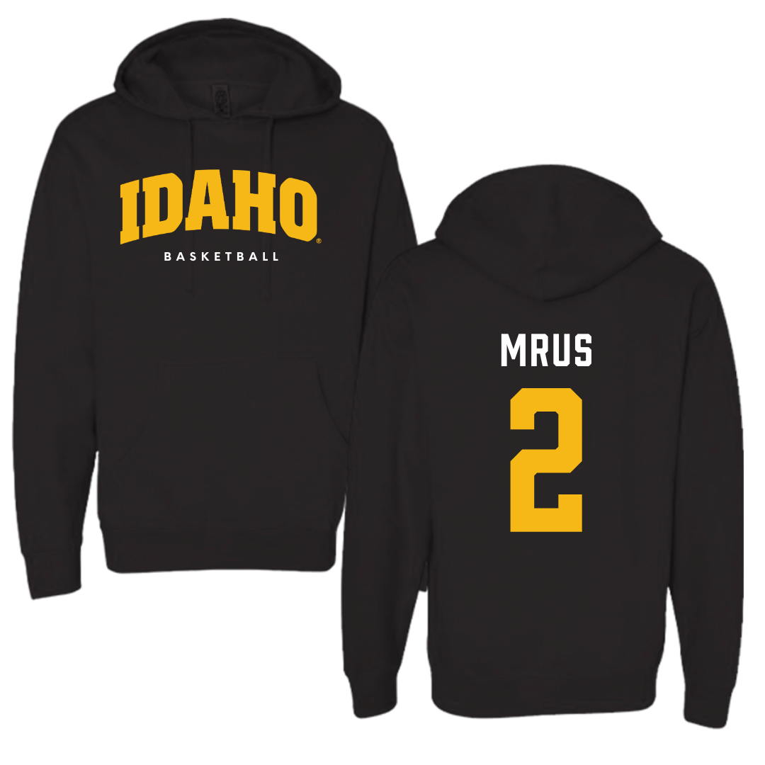 University of Idaho Basketball Black Idaho Hoodie - #2 Tyler Mrus