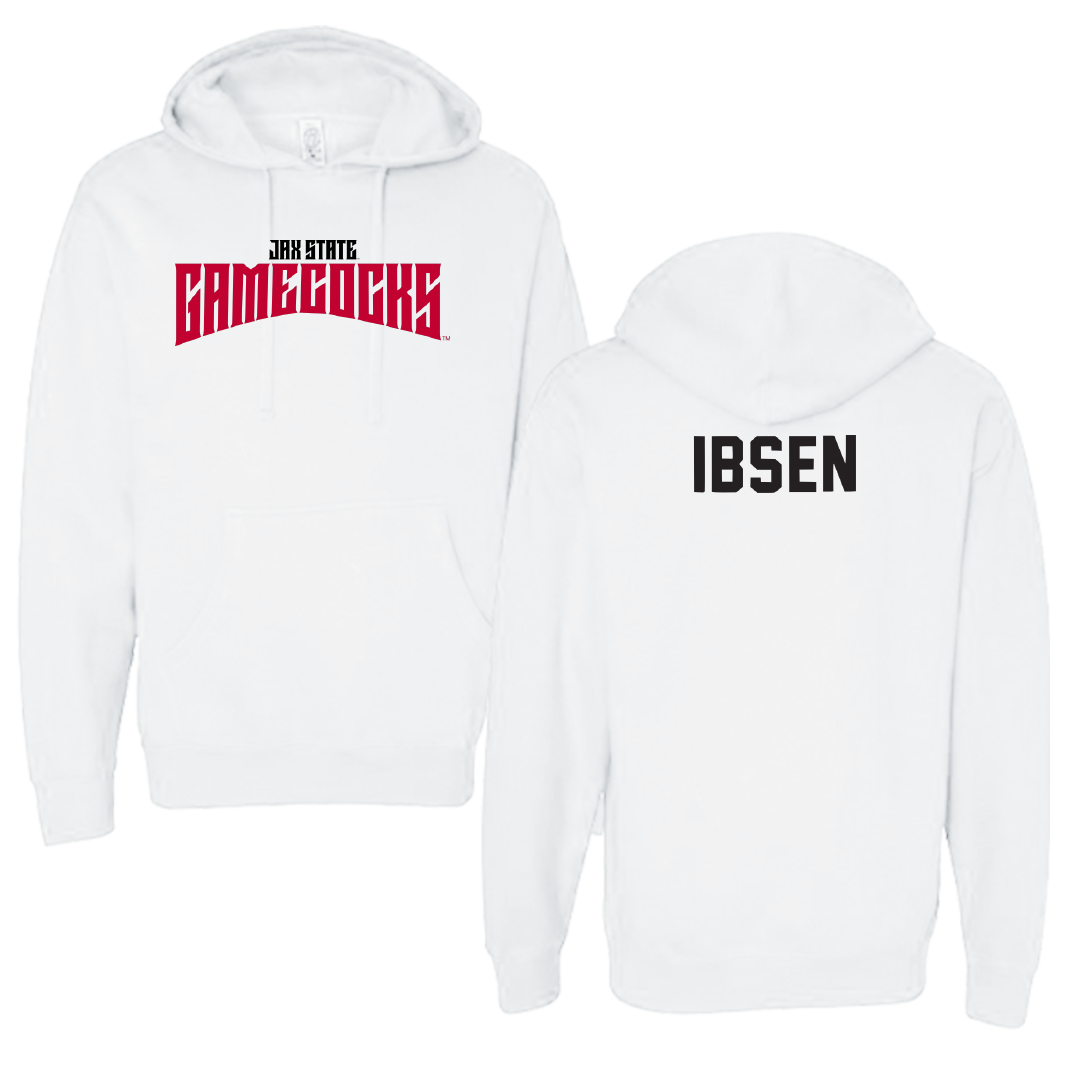 Jacksonville State University TF and XC White Classics Hoodie - Lennon Ibsen