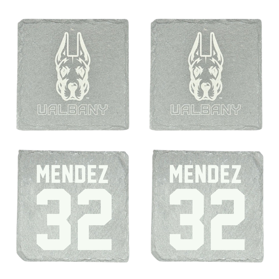 University at Albany Softball Stone Coaster (4 Pack)  - #32 Natasha Mendez
