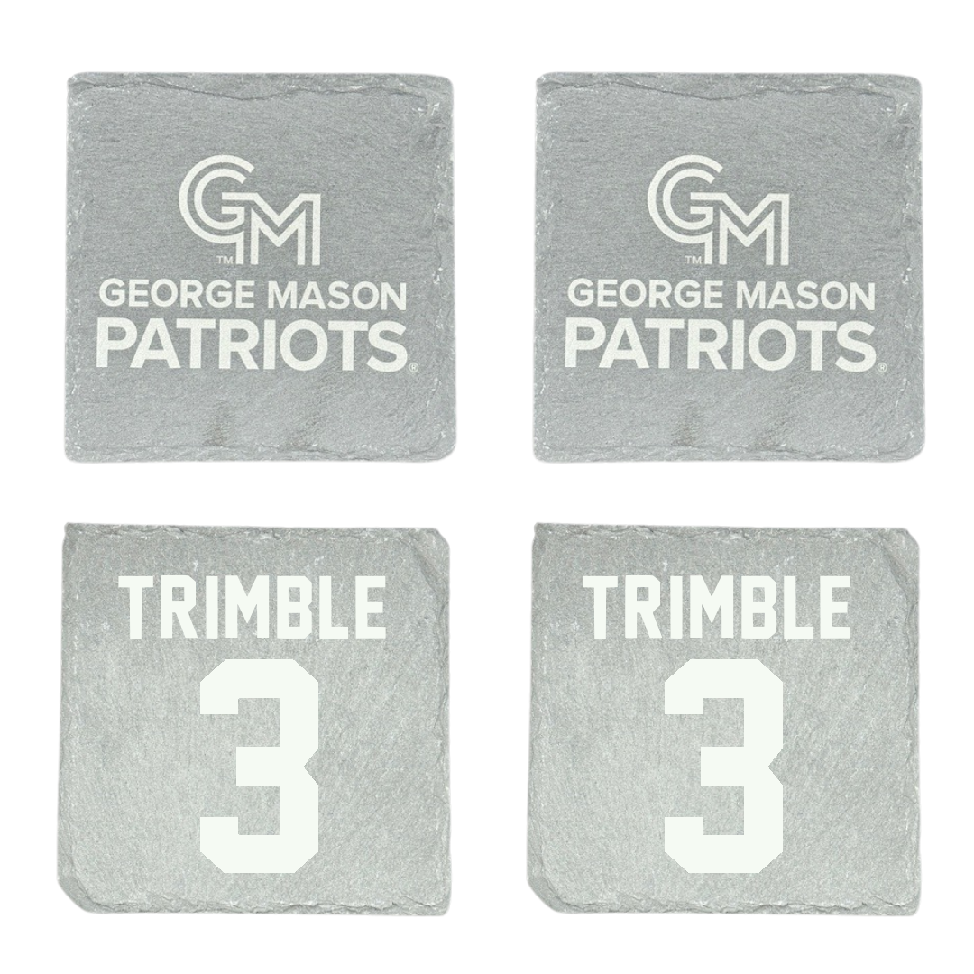 George Mason University Baseball Stone Coaster (4 Pack)  - #3 South Trimble