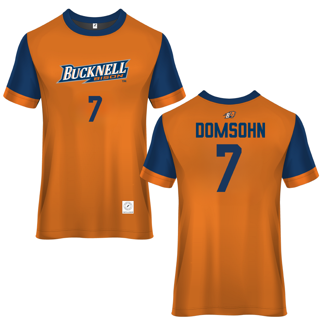 Bucknell University Orange Soccer Jersey - #7 Zane Domsohn