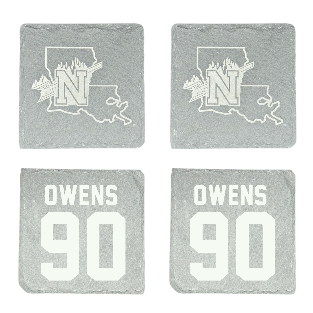 Northwestern State University Football Stone Coaster (4 Pack)  - #90 Chancellor Owens