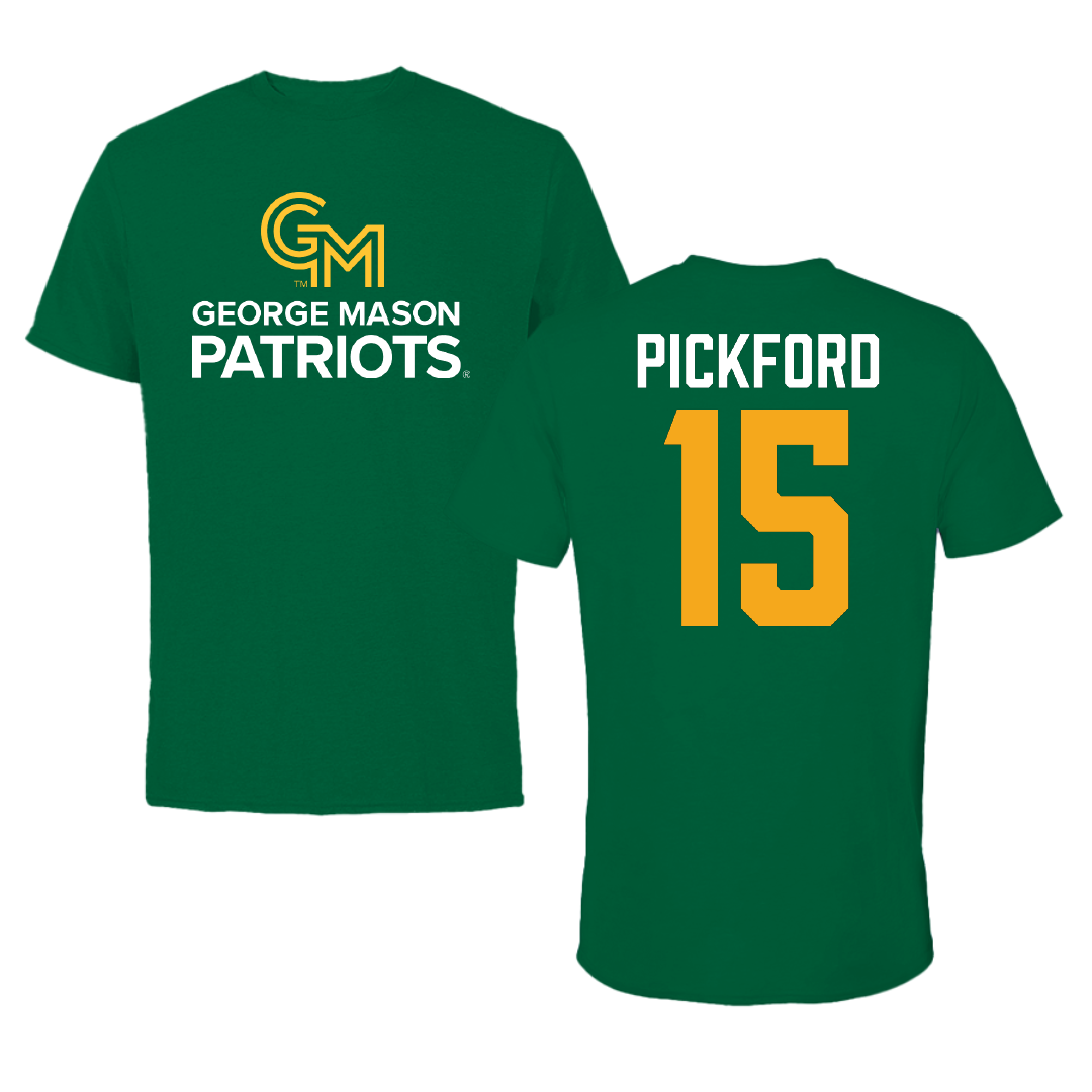 George Mason University Softball Green Patriots Tee - #15 Logan Pickford