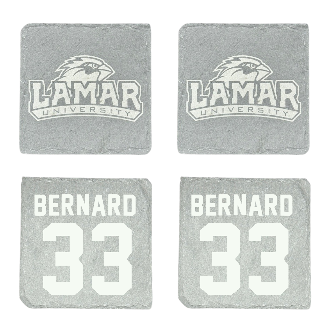 Lamar University Basketball Stone Coaster (4 Pack)  - #33 Anaya Bernard