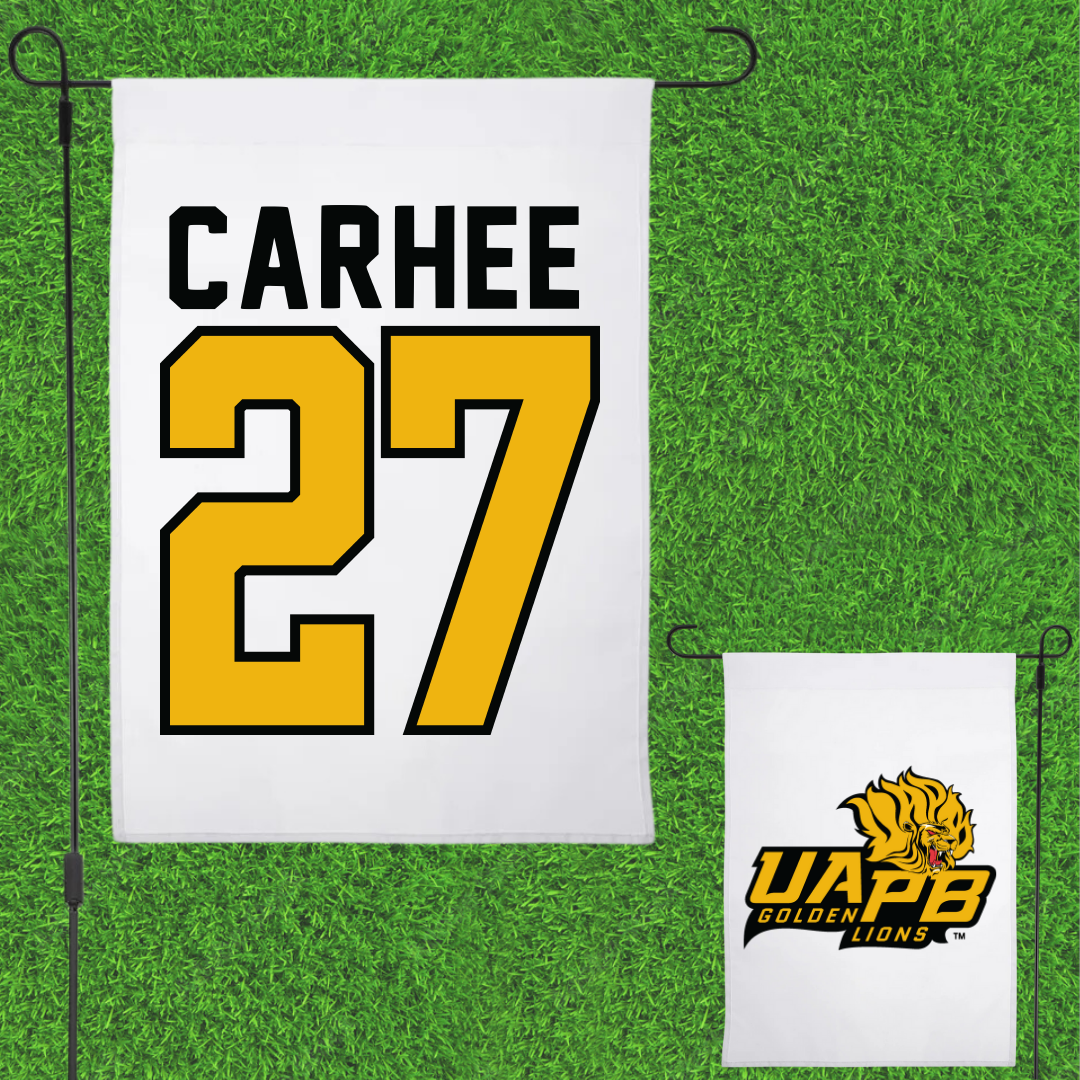 University of Arkansas-Pine Bluff Softball White Garden Flag - #27 Jada Carhee