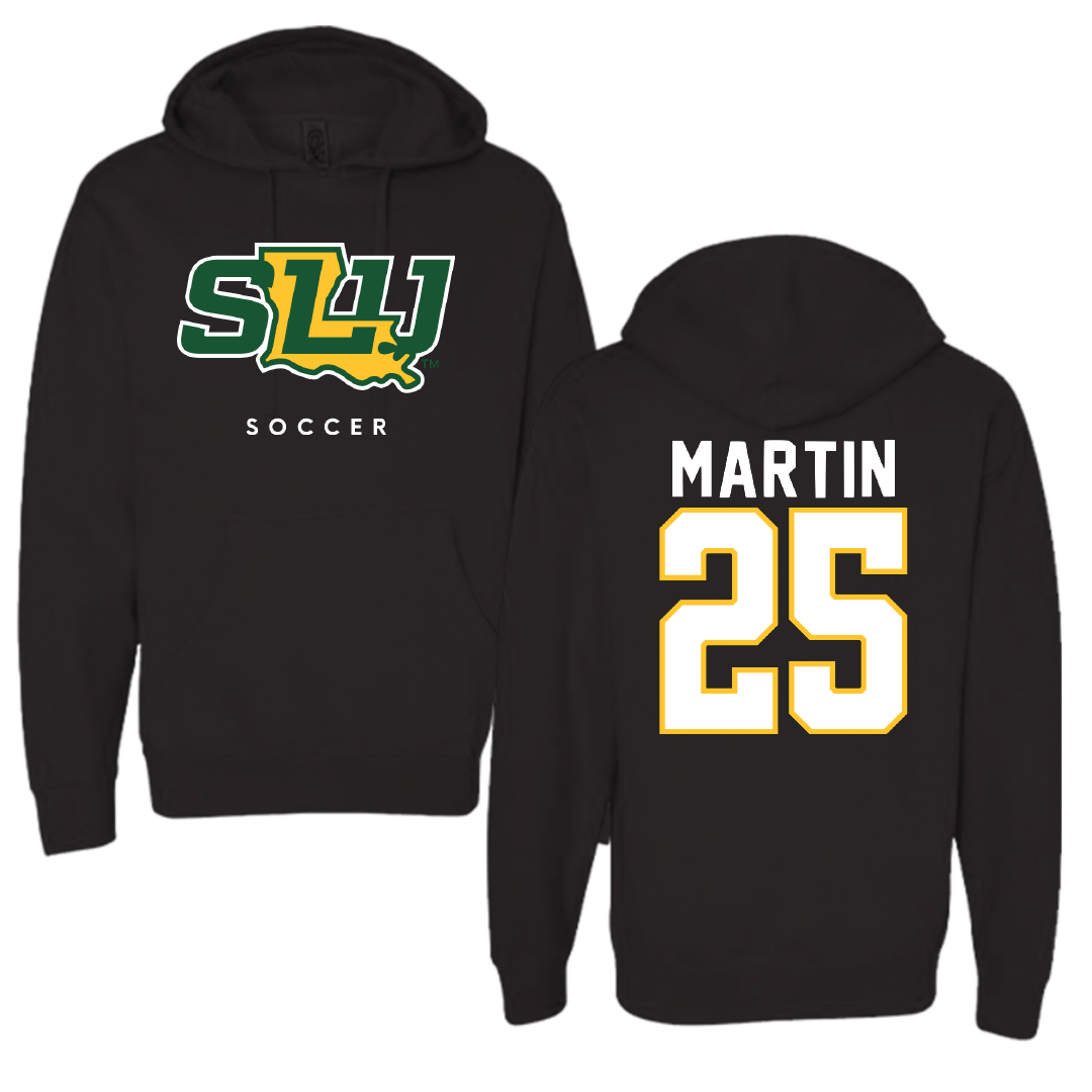 Southeastern Louisiana University Soccer Black Hoodie - #25 Mia Martin
