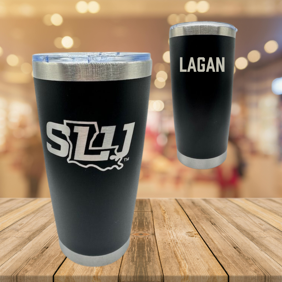 Southeastern Louisiana University TF and XC Black Stainless Steel Tumbler - Euan Lagan