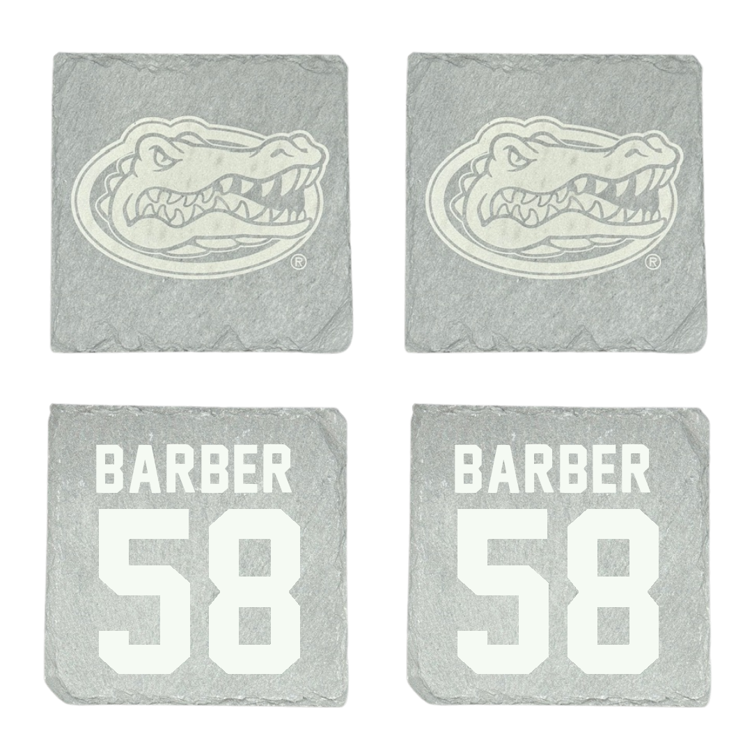 University of Florida Football Stone Coaster (4 Pack)  - #58 Austin Barber