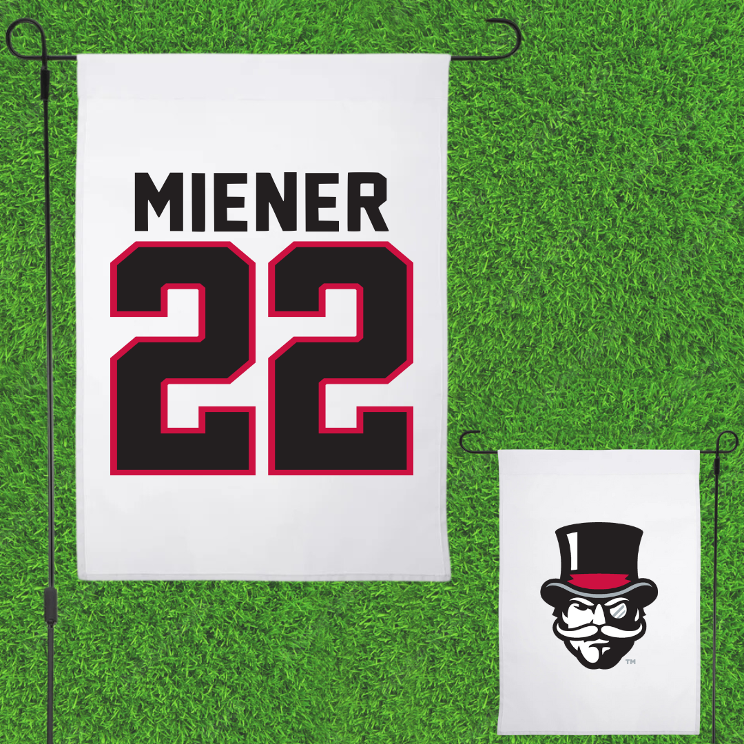 Austin Peay State University Softball White Garden Flag - #22 Samantha Miener