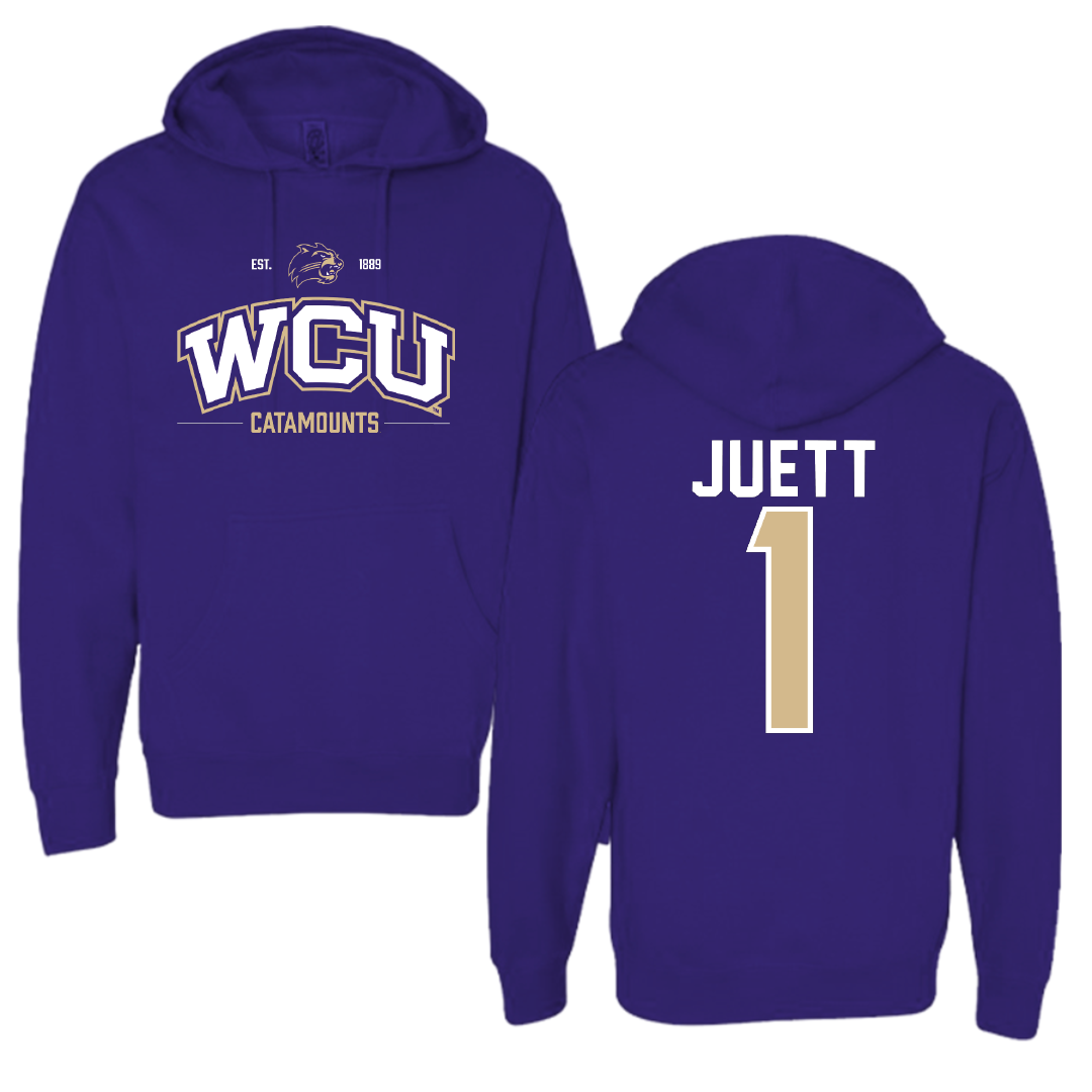 Western Carolina University Softball Purple General Hoodie - #1 Tessa Juett