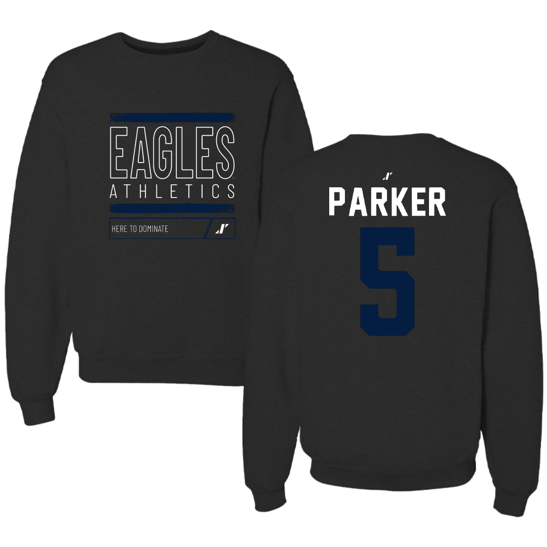 Georgia Southern University Baseball Black Dominate Crewneck - #5 Cade Parker