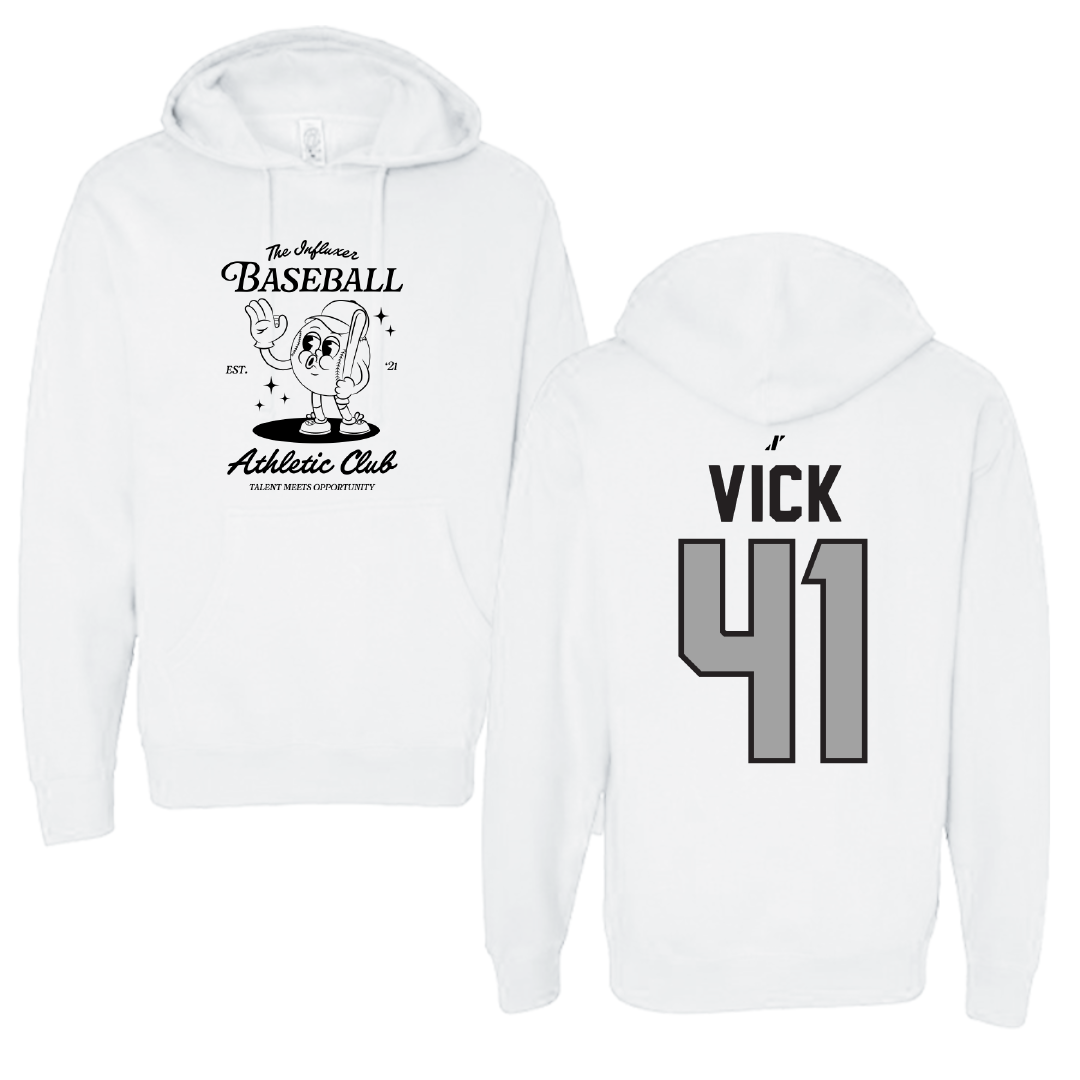 Baseball White Influxer Athletic Club Hoodie - #41 Braxton Vick