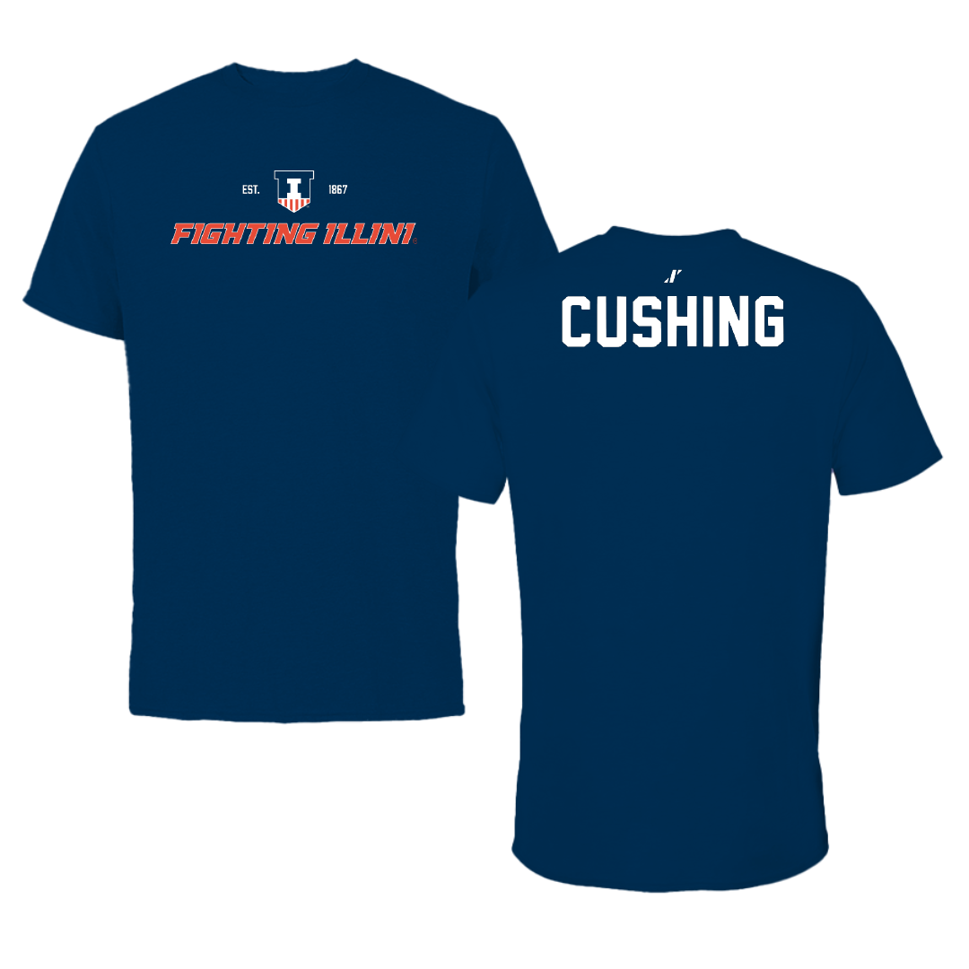 University of Illinois TF and XC Navy General Tee - Tyler Cushing