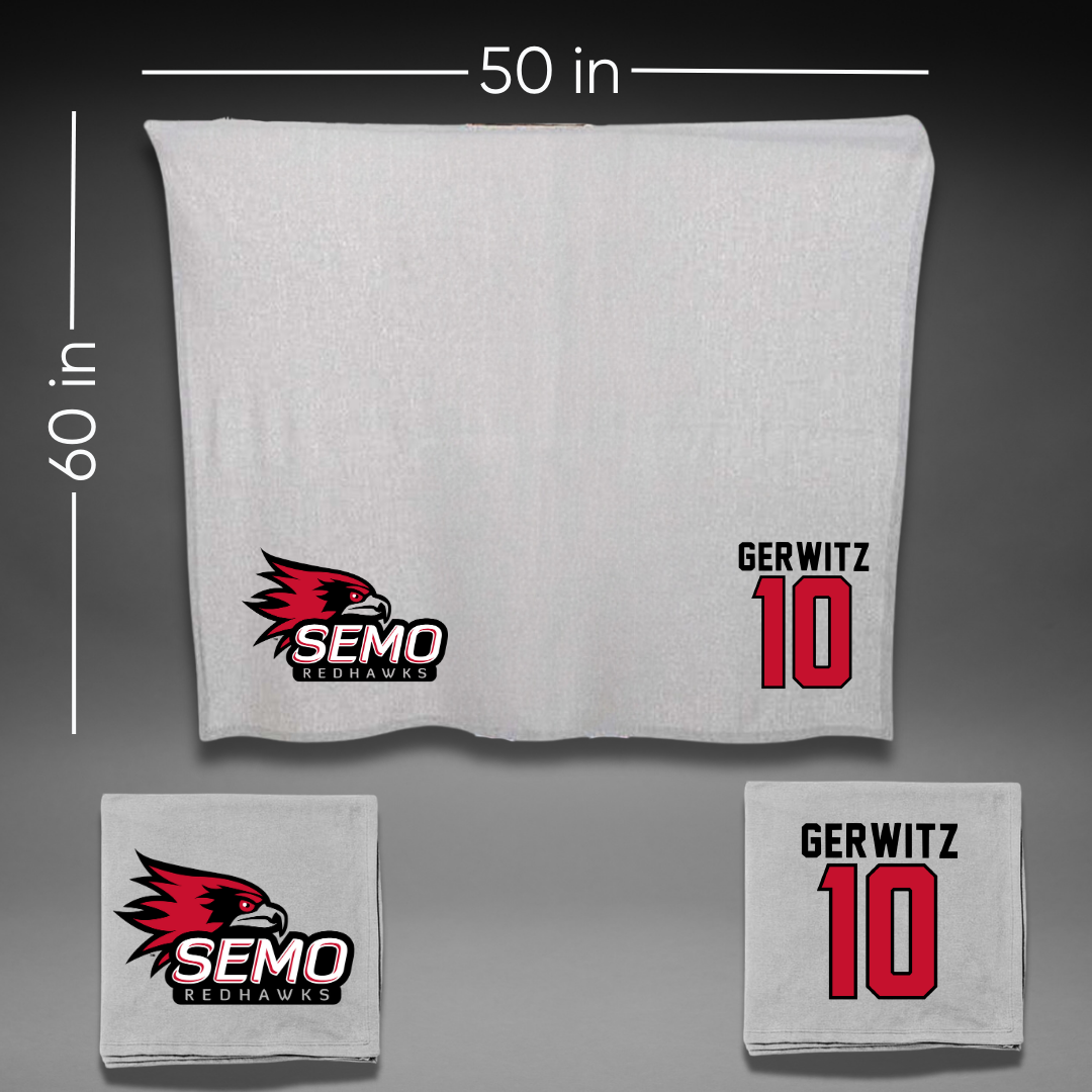 Southeast Missouri State University Softball Gray Blanket - #10 Tatum Gerwitz