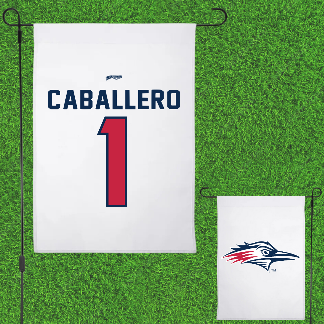 Metropolitan State University of Denver Soccer White Garden Flag - #1 Kayla Caballero