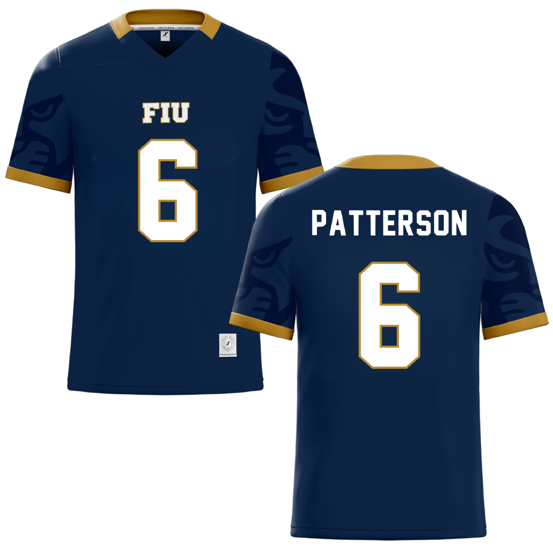 Florida International University Blue Football Jersey - #6 Antonio Patterson