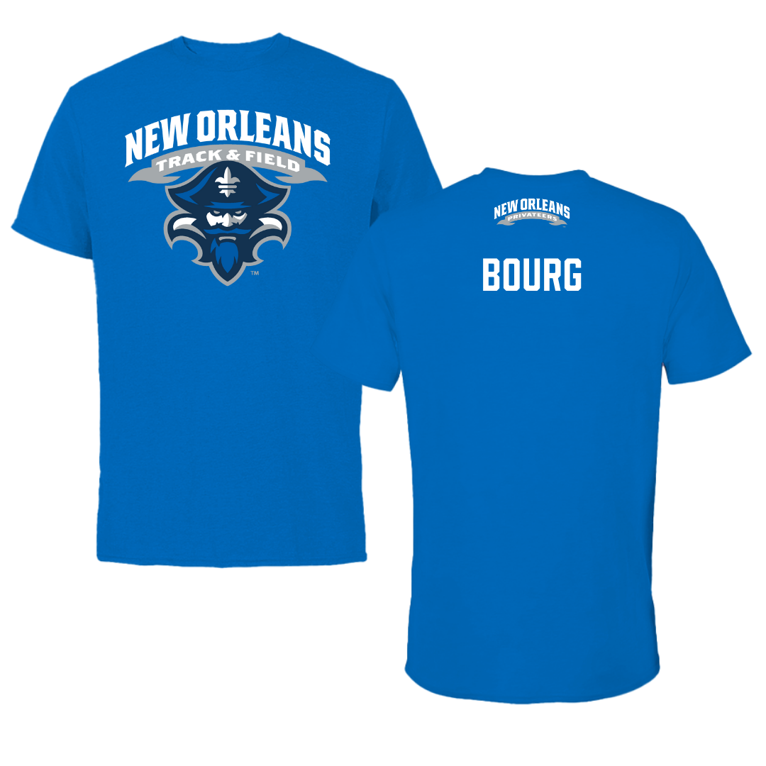 University of New Orleans TF and XC Blue Performance Tee - Emma Bourg
