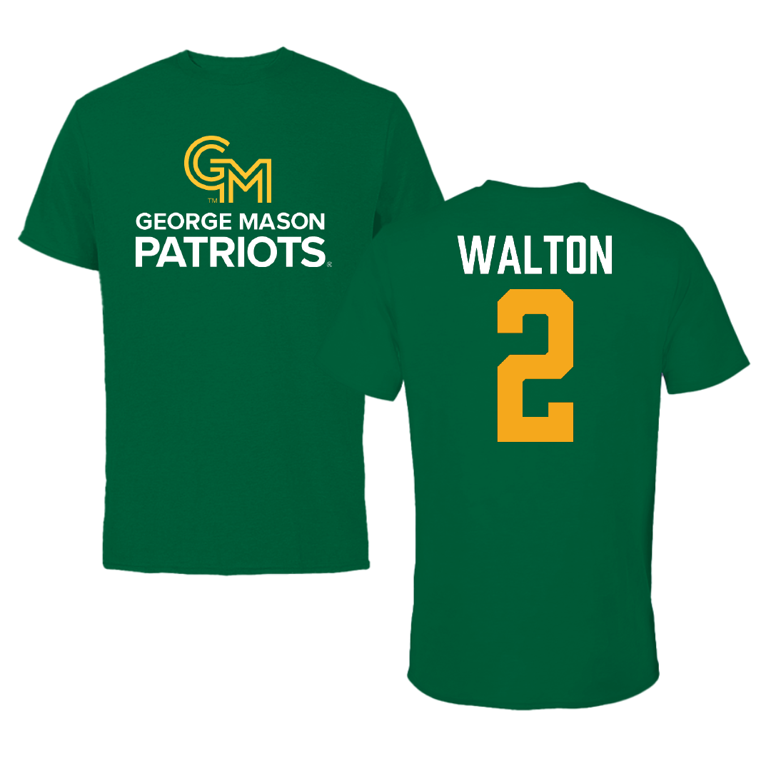 George Mason University Basketball Green Patriots Tee - #2 Zahirah Walton