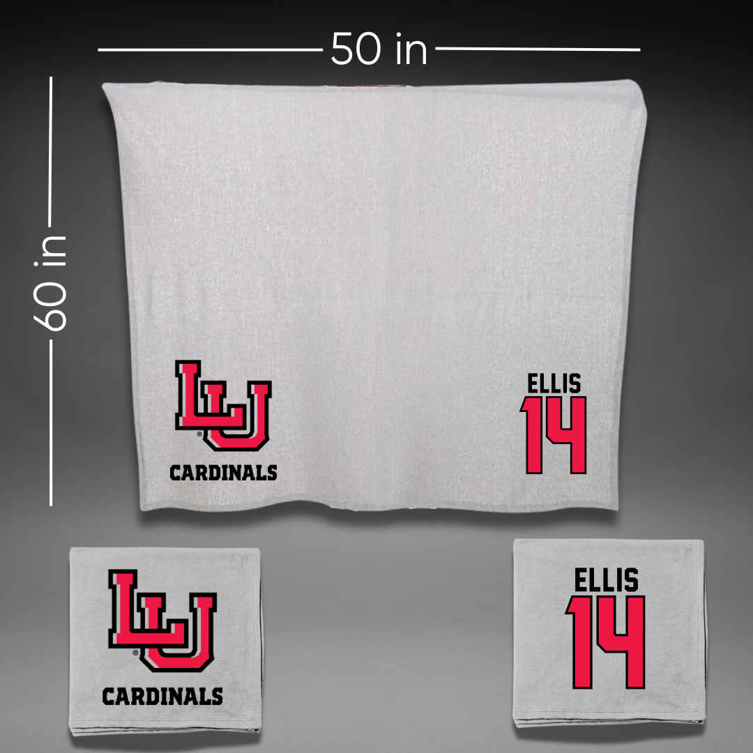 Lamar University Soccer Gray Blanket - #14 Cariel Ellis